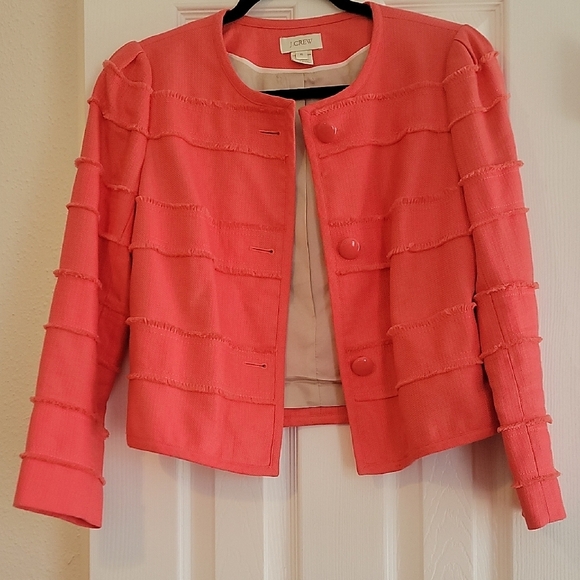 J. Crew Jackets & Blazers - J. Crew Chic Coral Jacket